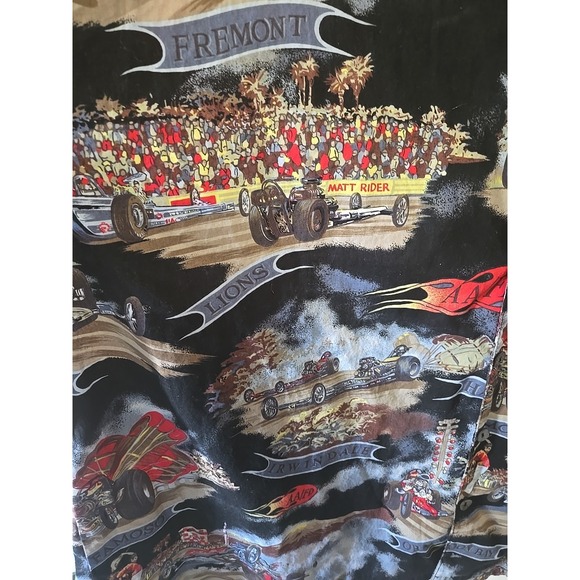 Matt Rider Shirts Men's 3X Retro Cars Drag Race Rat Trap Pacific Raceway Vtg - Picture 7 of 16